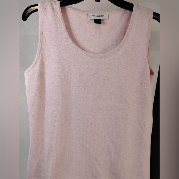 St. John, Set - Light Pink Knit Top (Small) and Black Knit Skirt (size 2) 💎 EUC - Picture 5 of 6